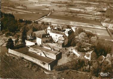 / CPSM FRANCE 01 "Ceyzerieu, vue aérienne du château de Grammont"
