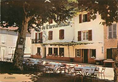 / CPSM FRANCE 01 "Montluel, hôtel restaurant du cheval Blanc'