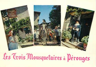 / CPSM FRANCE 01 "Les Trois Mousquetaires à Pérouges" / CINEMA