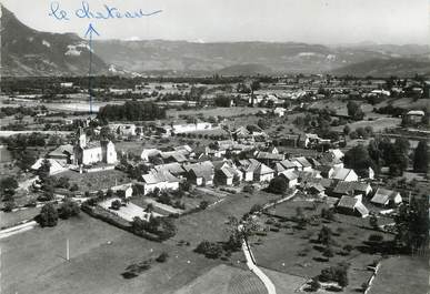 / CPSM FRANCE 01 "Saint Martin de Bavel, vue générale et Mont Blanc"