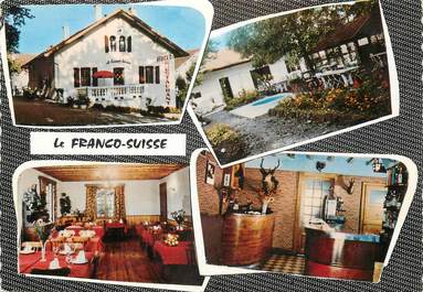 / CPSM FRANCE 01 "Pougny, hôtel restaurant Le Franco Suisse"