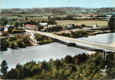 / CPSM FRANCE 01 "Villieu, vue panoramique, le pont de Chazey"