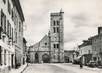 / CPSM FRANCE 03 "Gannat, l'église Sainte Croix et la place"