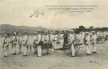 CPA FRANCE 83 "Hyères, apprentis canonniers du Vaisseau Ecole Tourville"