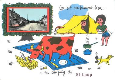 / CPSM FRANCE 03  "Saint Loup" / CAMPING