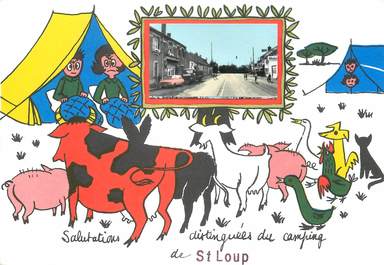 / CPSM FRANCE 03  "Saint Loup" /  CAMPING