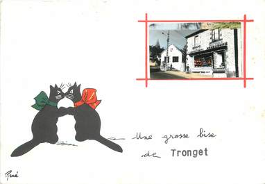 / CPSM FRANCE 03 "Tronget" / CHAT