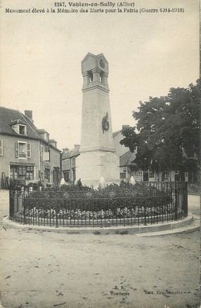 / CPA FRANCE 03 "Vablon en Sully" / MONUMENT AUX MORTS