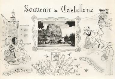 / CPSM FRANCE 04 "Souvenir de Castellane"