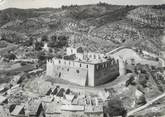 04 Alpe De Haute Provence / CPSM FRANCE 04 "Gréoux Les Bains, vue aérienne sur le château des Templiers"