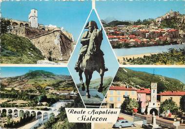 / CPSM FRANCE 04 "Sisteron, vue générale, route Napoléon"