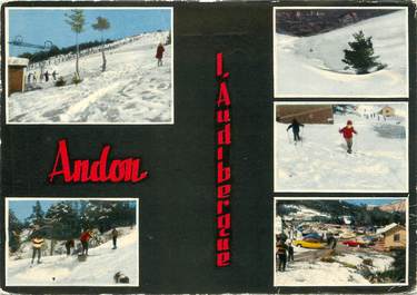 / CPSM FRANCE 06 "Andon, l'Audibergue" / SKI