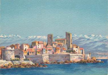 / CPSM FRANCE 06 "Antibes, les remparts"