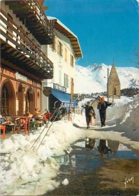 / CPSM FRANCE 06 "Auron, un coin du village en hiver"