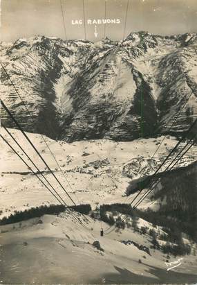 / CPSM FRANCE 06 "Auron, vue de la cabine téléphérique"