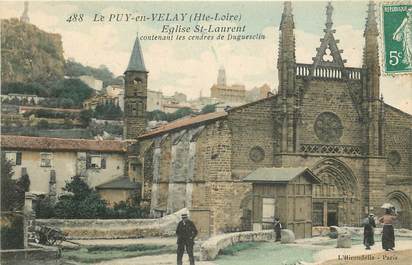 CPA FRANCE 43 "Le Puy en Velay, Eglise Saint Laurent"