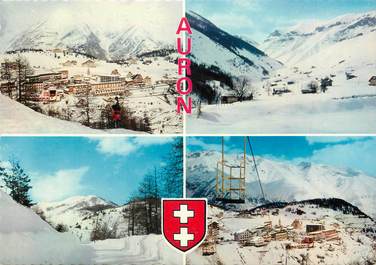 / CPSM FRANCE 06 "Auron, station de sports d'hiver "