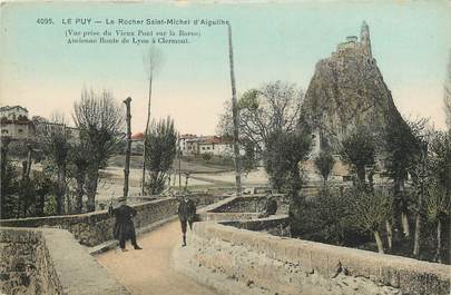 CPA FRANCE 43 "Le Puy en Velay, le rocher Saint Michel d'Aiguilhe"