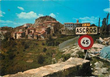 / CPSM FRANCE 06 "Ascros, le vieux village"