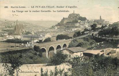 CPA FRANCE 43 "Le Puy en Velay, la vierge sur le rocher Corneille"