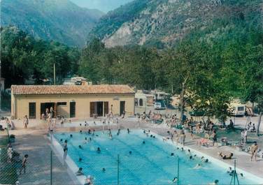 / CPSM FRANCE 06 "Breil sur Roya, la piscine et le camping"