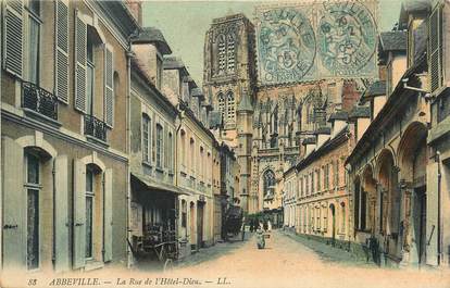 CPA FRANCE 80 "Abbeville, rue de l'Hotel Dieu"