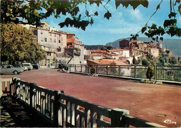 / CPSM FRANCE 06 "Bonson, vue sur le bourg et le parking"