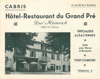 / CPSM FRANCE 06 "Cabris, hôtel restaurant du Grand Pré"