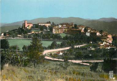 / CPSM FRANCE 06 "Cabris, vue générale, au loin, les préalpes de Grasse"