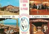 06 Alpe Maritime / CPSM FRANCE 06 "Cagnes sur Mer, restaurant le cheval sur la plage"