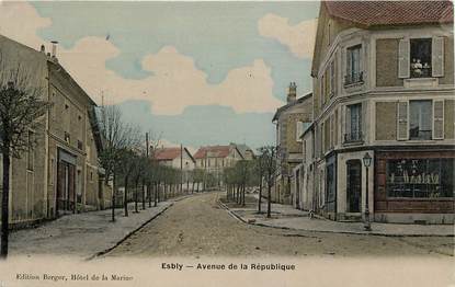 CPA FRANCE 77 "Esbly, avenue de la République"