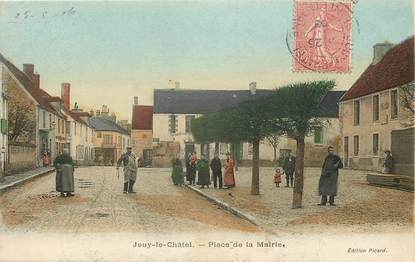 CPA FRANCE 77 "Jouy le châtel, place de la mairie"