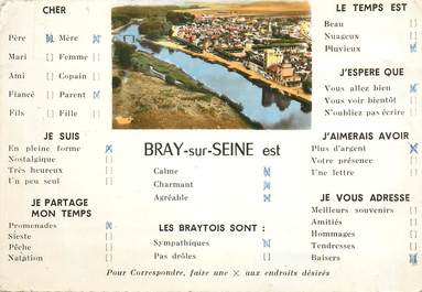 / CPSM FRANCE 77 " Bray sur Seine "