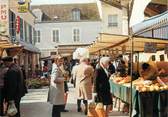 77 Seine Et Marne / CPSM FRANCE 77 "Bray sur Seine, le marché"