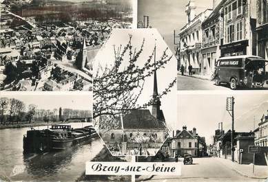 / CPSM FRANCE 77 "Bray sur Seine, et l'église du Mouy"