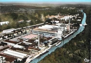 / CPSM FRANCE 77 "Bagneaux sur Loing, vue générale aérienne"