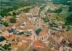 / CPSM FRANCE 77 "Château Landon, vue générale aérienne, l'église"