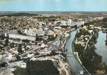 / CPSM FRANCE 77 "Chelles, vue générale aérienne"