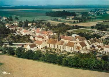 / CPSM FRANCE 77 "Chevru, vue générale aérienne "