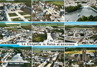 / CPSM FRANCE 77 "La Chapelle La Reine et environs"