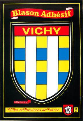 / CPSM FRANCE 03 "Vichy" / BLASON ADHESIF