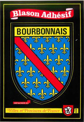 / CPSM FRANCE 03 "Bourbonnais" / BLASON ADHESIF