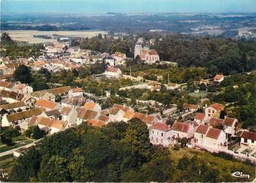 / CPSM FRANCE 77 "Faremoutiers, vue générale aérienne"