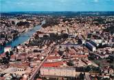 77 Seine Et Marne / CPSM FRANCE 77 "Lagny sur Marne, vue générale aérienne de Lagny Thorigny"