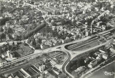 / CPSM FRANCE 77 "Lagny Thorigny, vue aérienne du pont"