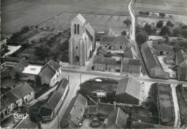 / CPSM FRANCE 77 "Lizines, vue aérienne sur l'église"