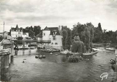 / CPSM FRANCE 77 "Moret sur Loing, les moulins sur le Loing"