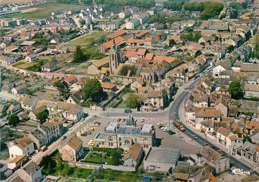 / CPSM FRANCE 77 "Mormant, vue générale aérienne"