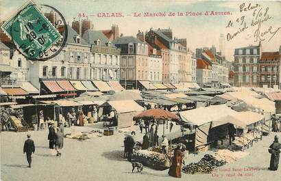 CPA FRANCE 62 "Calais, le marché"