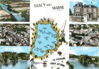 / CPSM FRANCE 77 "Saacy  sur Marne"